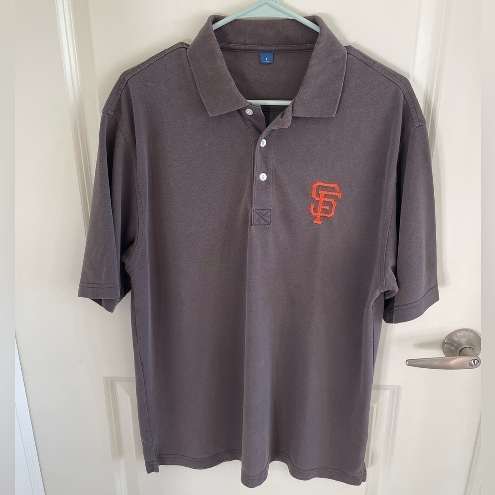 San Francisco Giants Men's Brown Polo Shirt Size Large